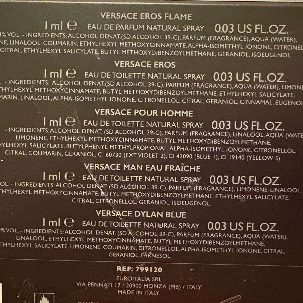 Versace Mini Perfume Set - Picture 5 of 6